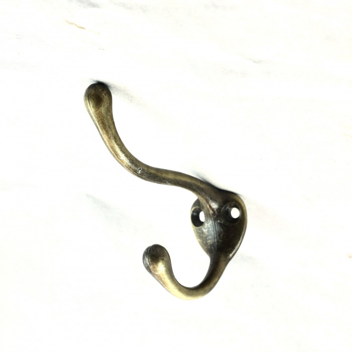 Hattkrok, klädkrok, mässing