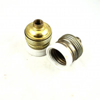 Lamphållare, mässing och porslin