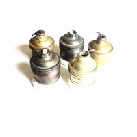 Lamphållare, mässing och porslin