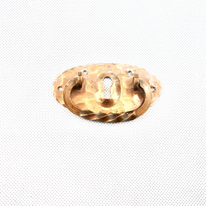 Möbelhandtag med nyckelhål, koppar