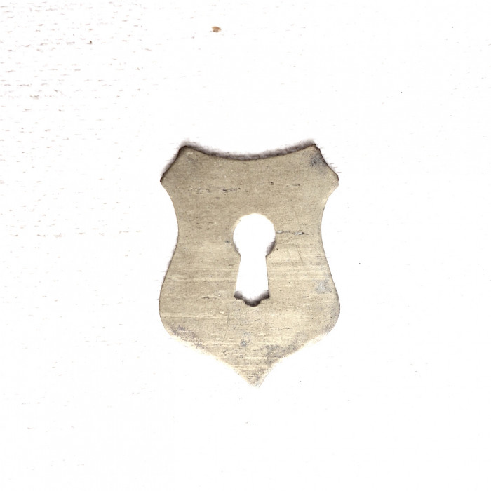 Nyckelskylt, mässing 