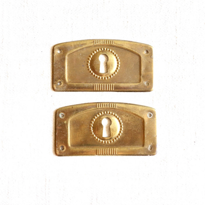 Nyckelskylt, mässing