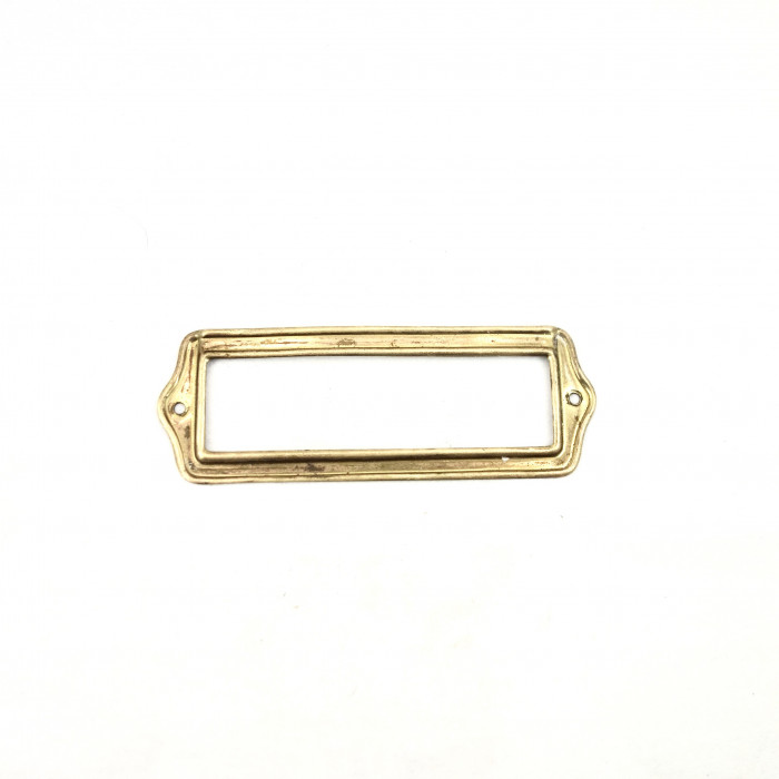 Etiketthållare, mässing