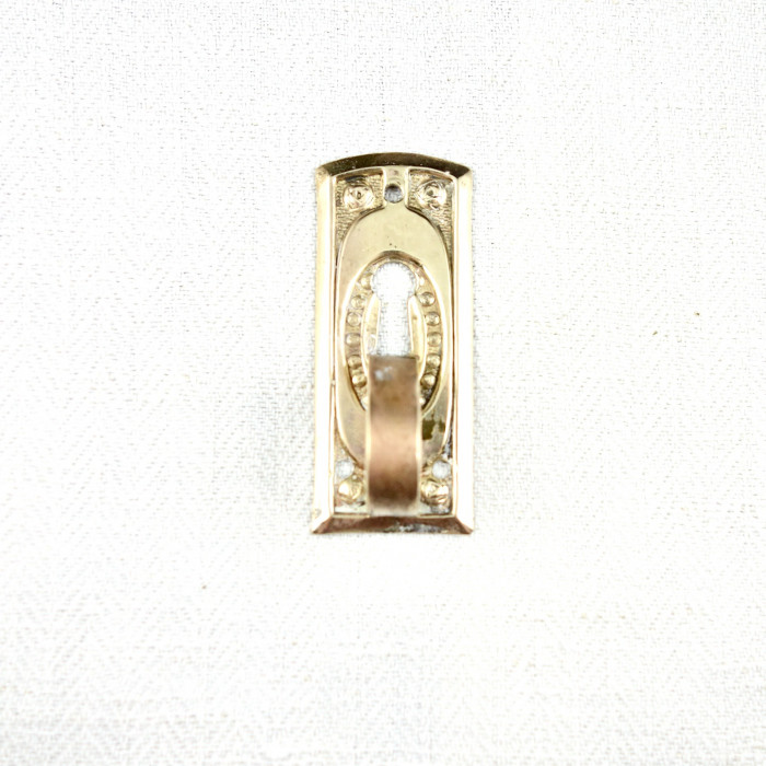 Möbelhandtag med nyckelhål, mässing