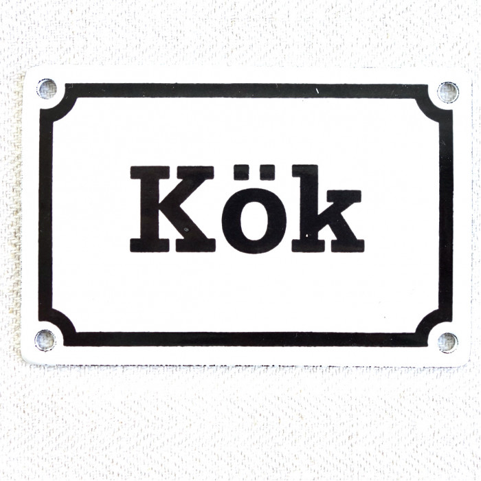 Emaljskylt Kök