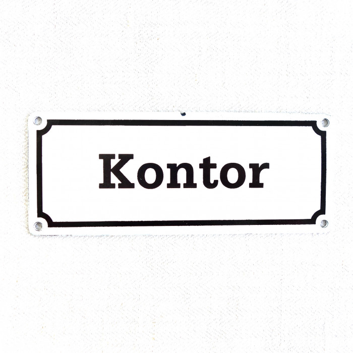 Emaljskylt Kontor
