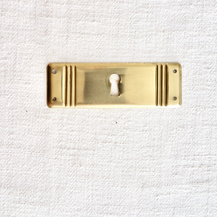 Nyckelskylt, mässing