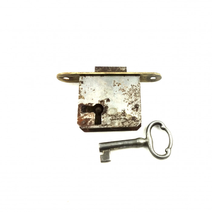 Möbellås 4x3,5 cm, vänster