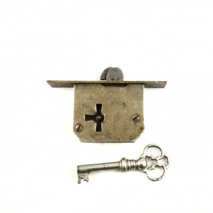 Möbellås 4,5x3,5 cm, vänster