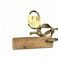 Hänglås, mässing 